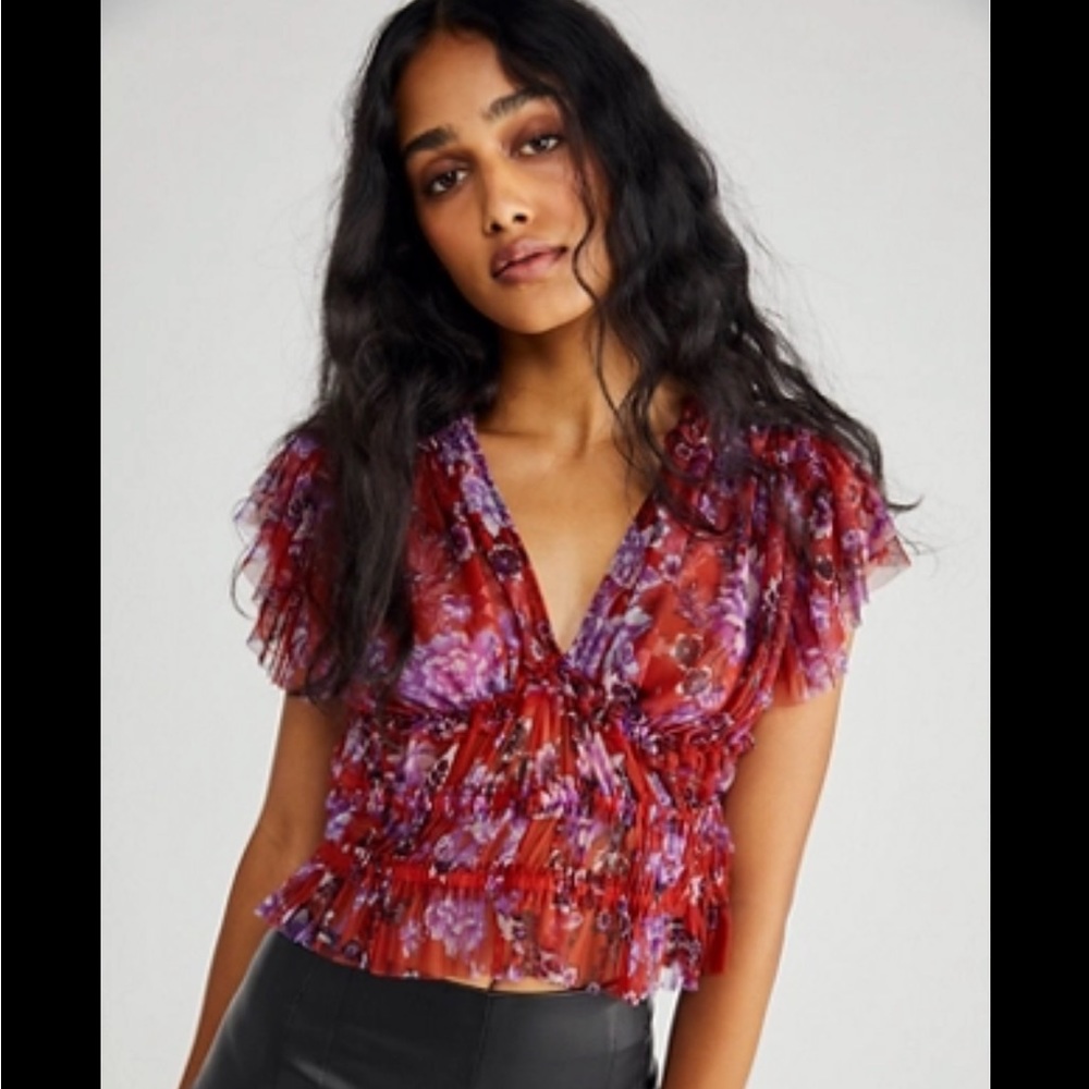 Free People tulle top